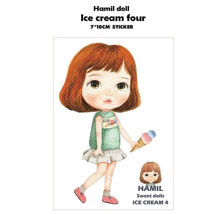 No.1【送料別】hamil ハミル ステッカー 4枚セット