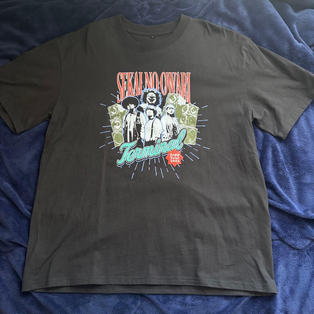 ターミナル　セカオワ　Terminal Tシャツ　黒　L