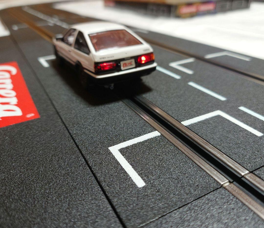 カレラデジタル①頭文字DスロットカーAE86②レーンチェンジオーバルコースセット
