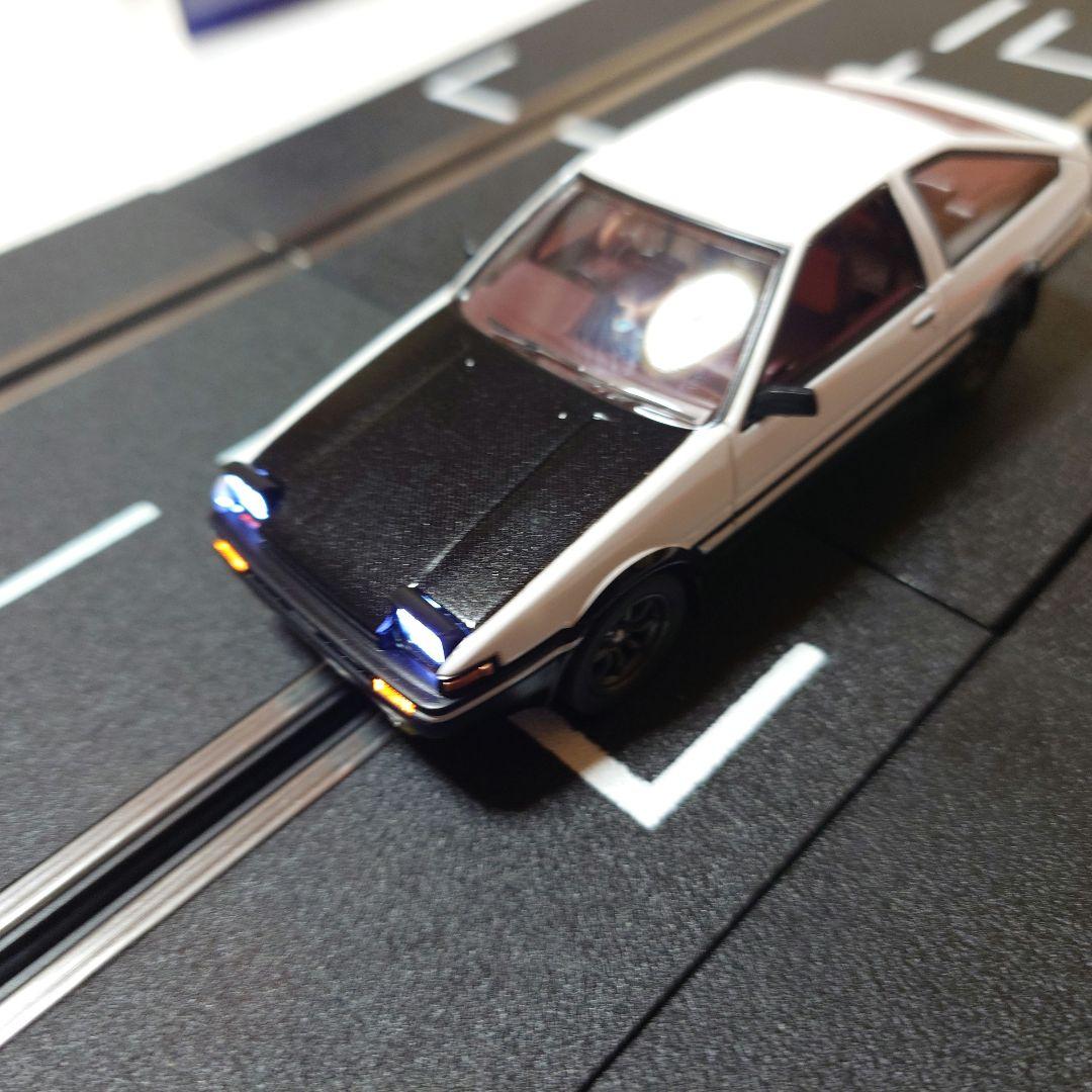 カレラデジタル①頭文字DスロットカーAE86②レーンチェンジオーバルコースセット