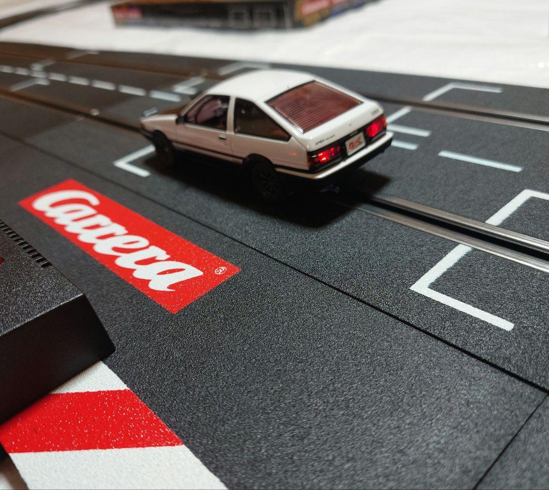 カレラデジタル①頭文字DスロットカーAE86②レーンチェンジオーバルコースセット