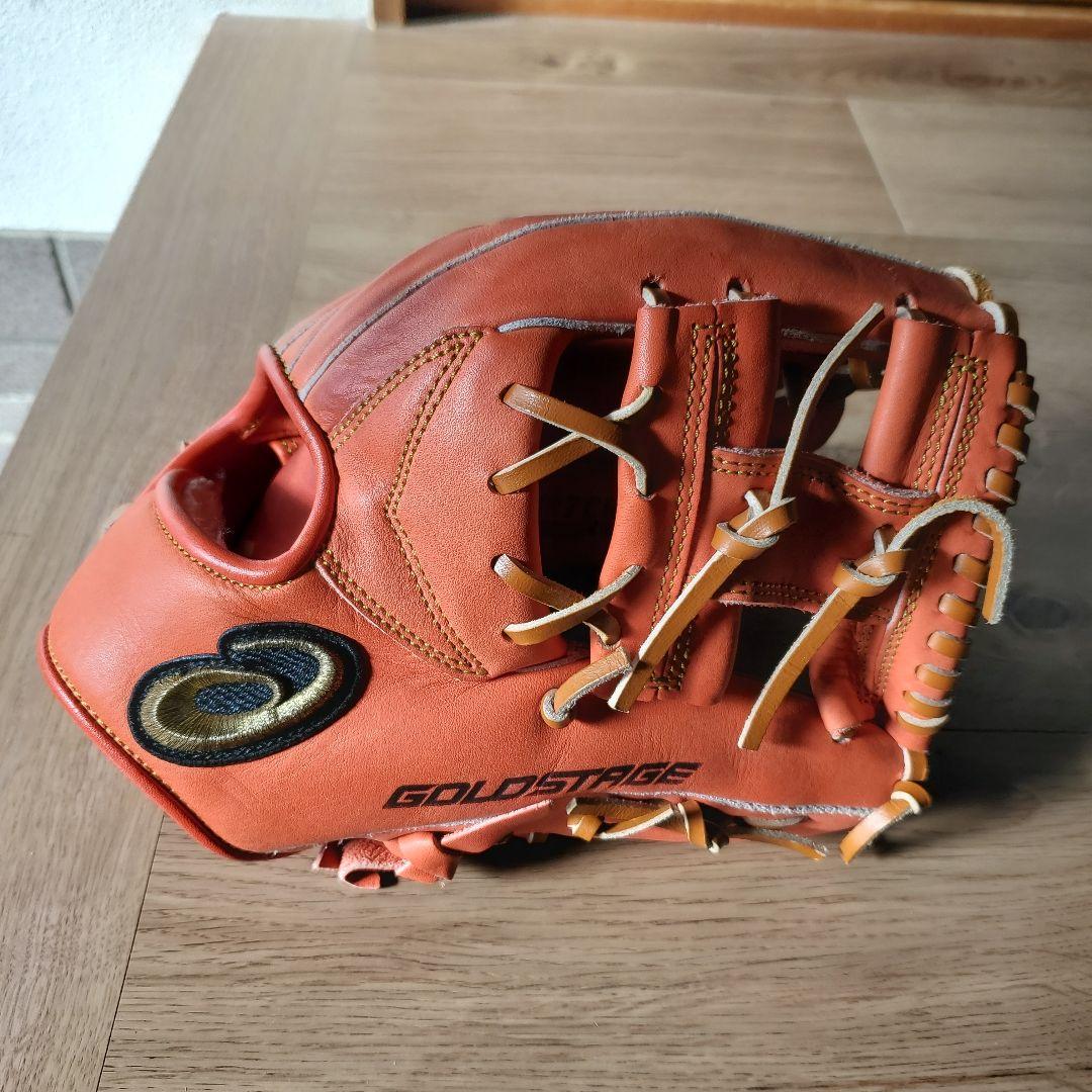 asics GOLDSTAGE 軟式グローブ オレンジ