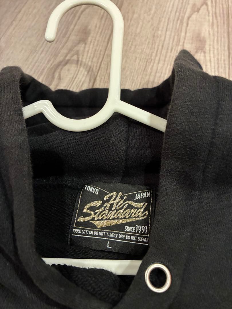 ハイスタ　Hi-Standard パーカー　Lサイズ　黒