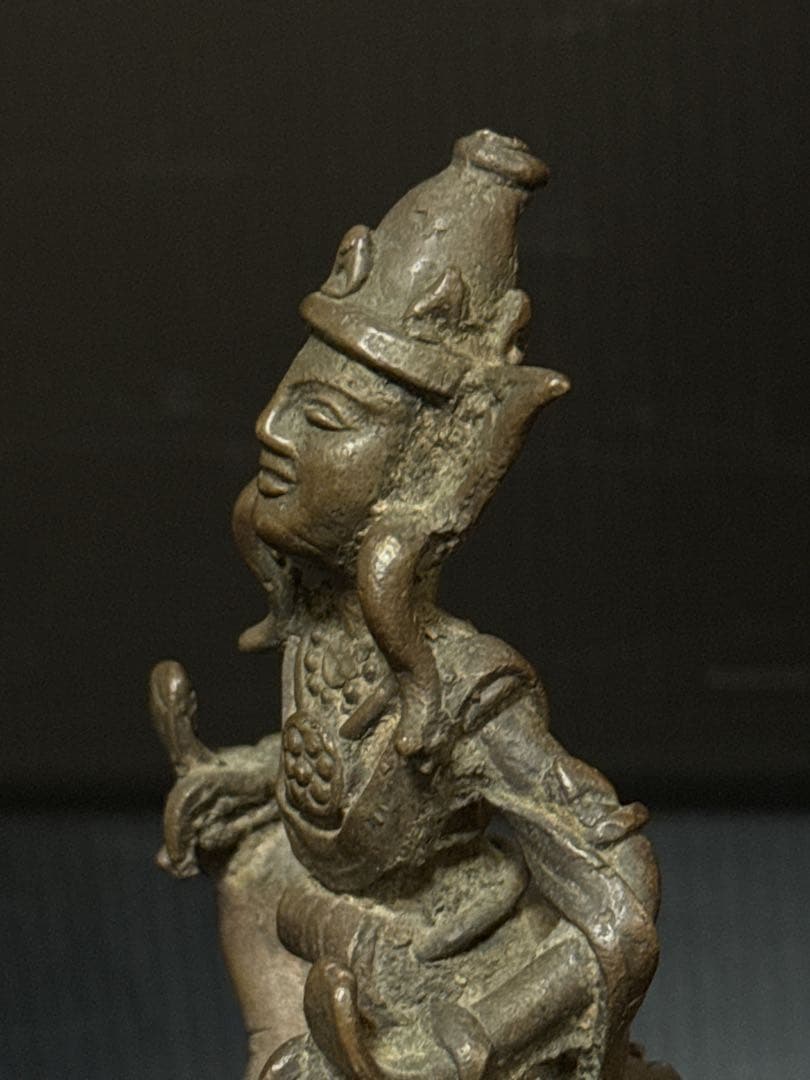 時代 古作 仏教美術 古銅 銅製 小乗仏教 菩薩 梵天像 仏像
