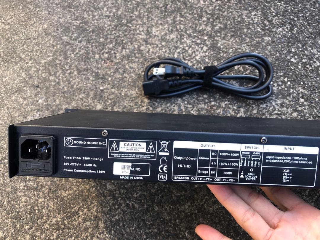 パワーアンプ　DCP400 クラシックプロ