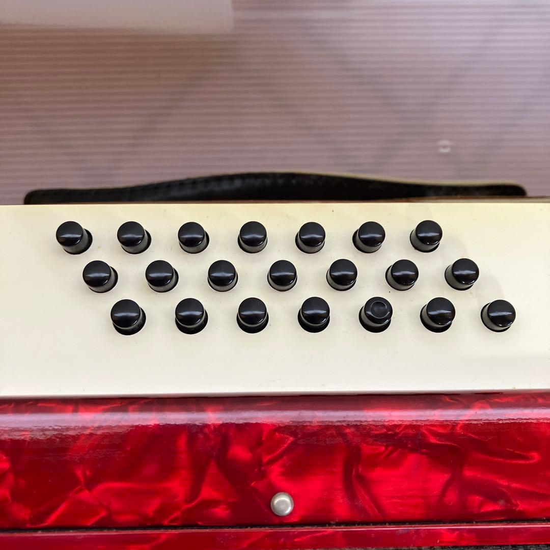 YAMAHA アコーディオン　8905 ケース、取扱説明書付き