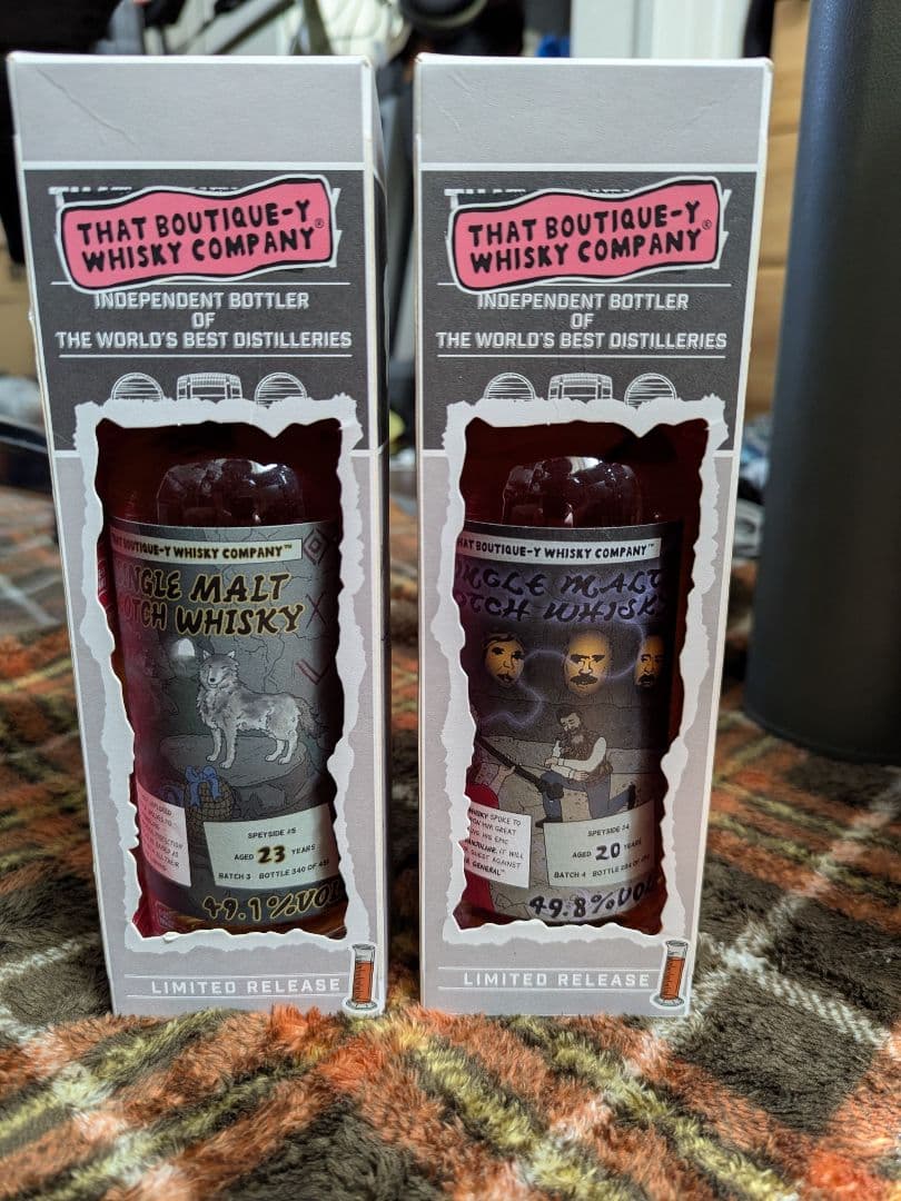 ブティックウイスキー　スペイサイド#5 23年　スペイサイド#4 20年