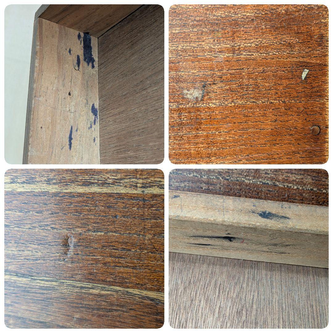 アンティーク　文机　レトロ　テーブル　机　木製　無垢　引き出し　昭和　大正