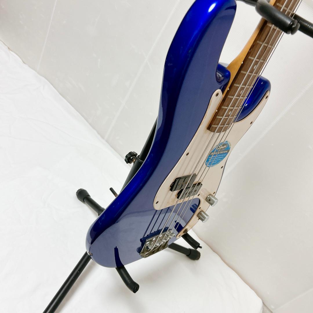 美品 Squier スクワイヤー プレシジョンベース プレベ 青 ブルー