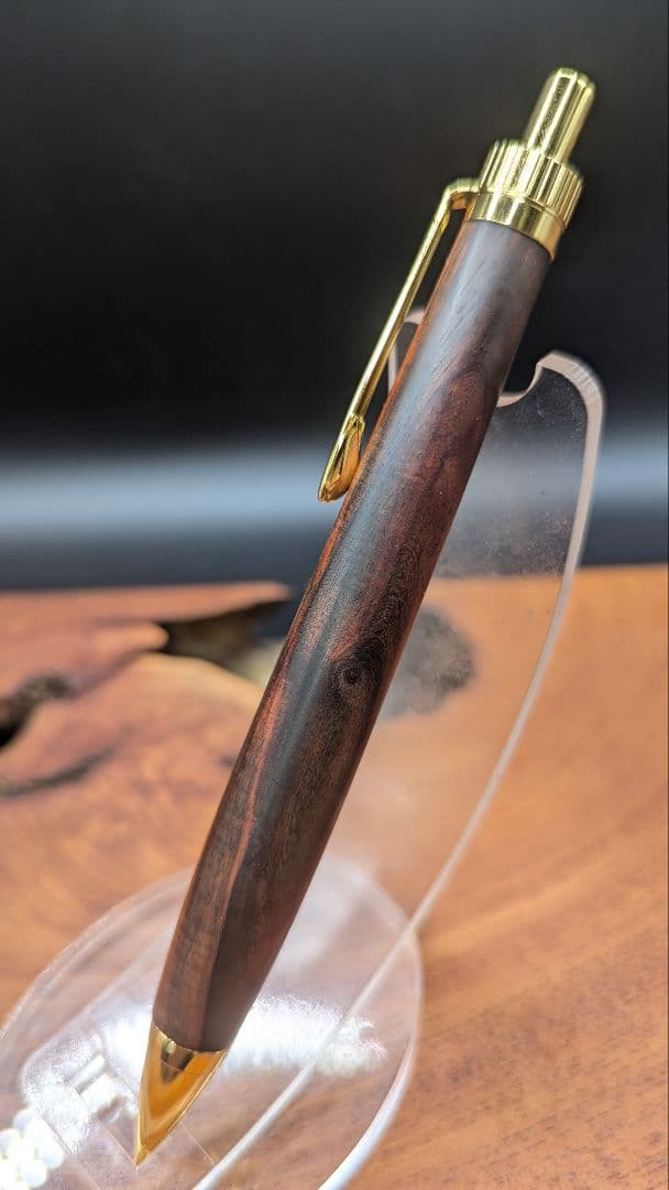 562特上　サイアミーズローズウッド　シアメース　木軸シャーペン　ボールペン