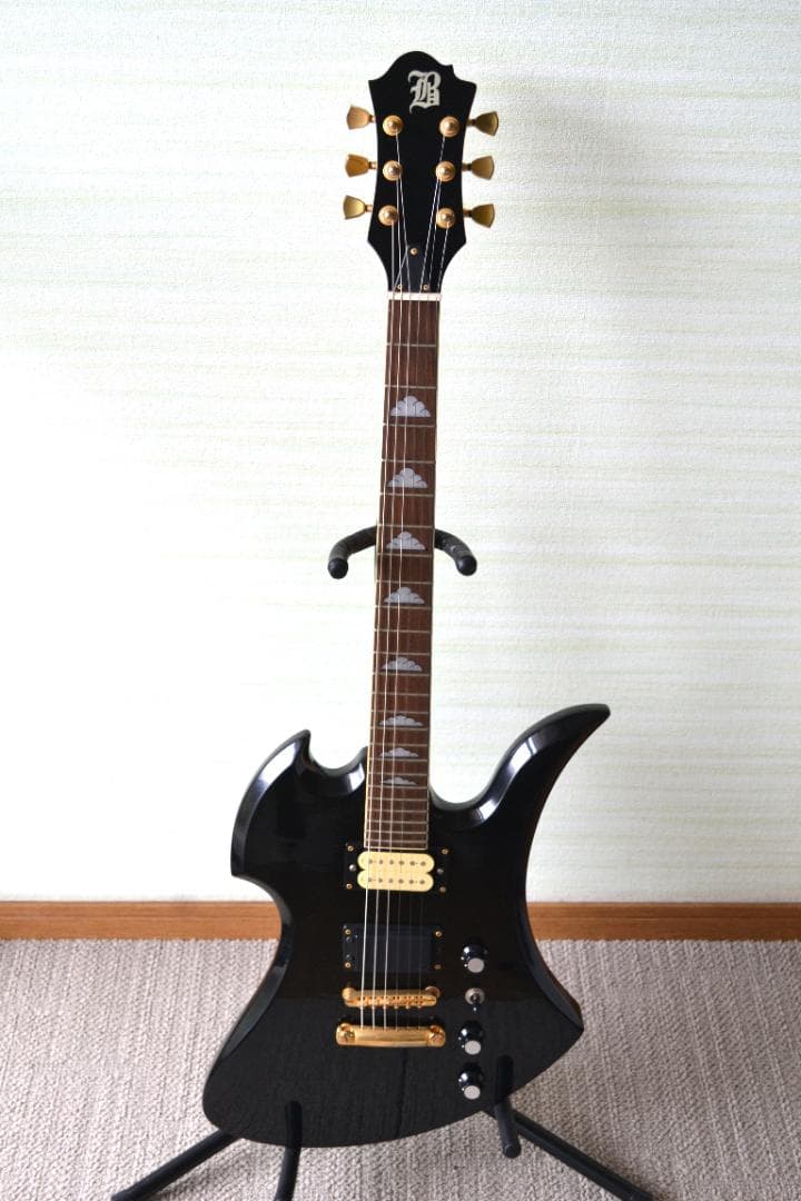 エレキギターモッキンバードモデル（ソフトケース付）音出し確認　Bロゴ