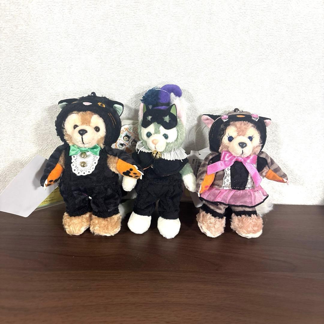 ダッフィー　シェリーメイ　ジェラトーニ　ぬいぐるみバッジ　2014 ハロウィン