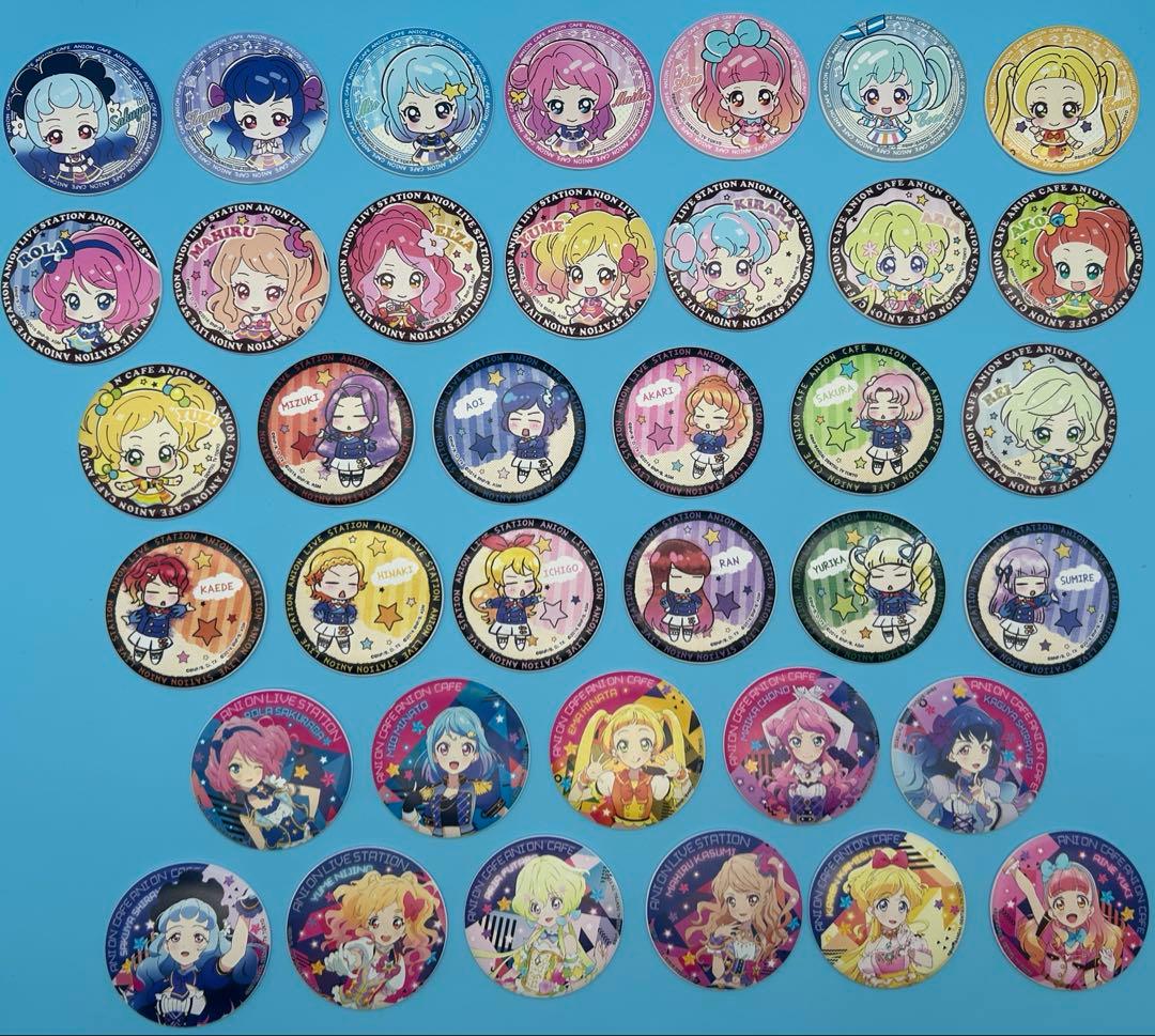 アイカツ アニON バッジ マグバッジ 缶バッジ いちご など 37個
