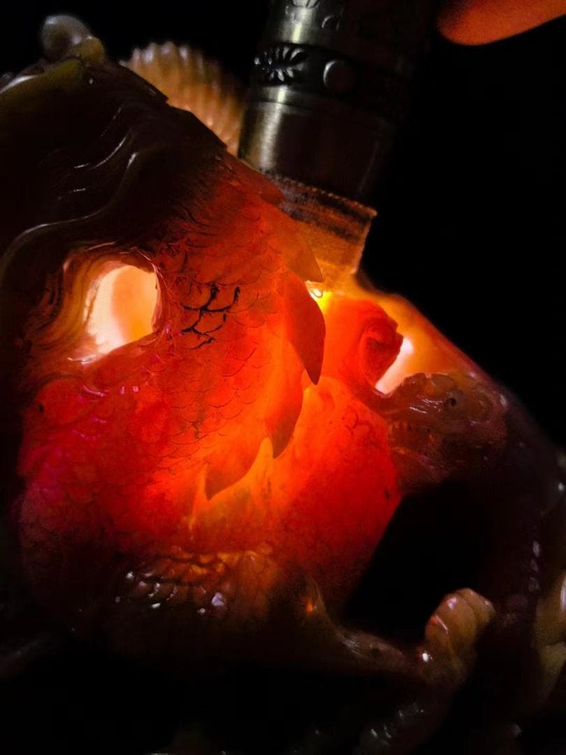 中国古美術・九五之尊の印鑑・寿山石水晶金糸田黄印章・純手彫り・風水開運・文房具