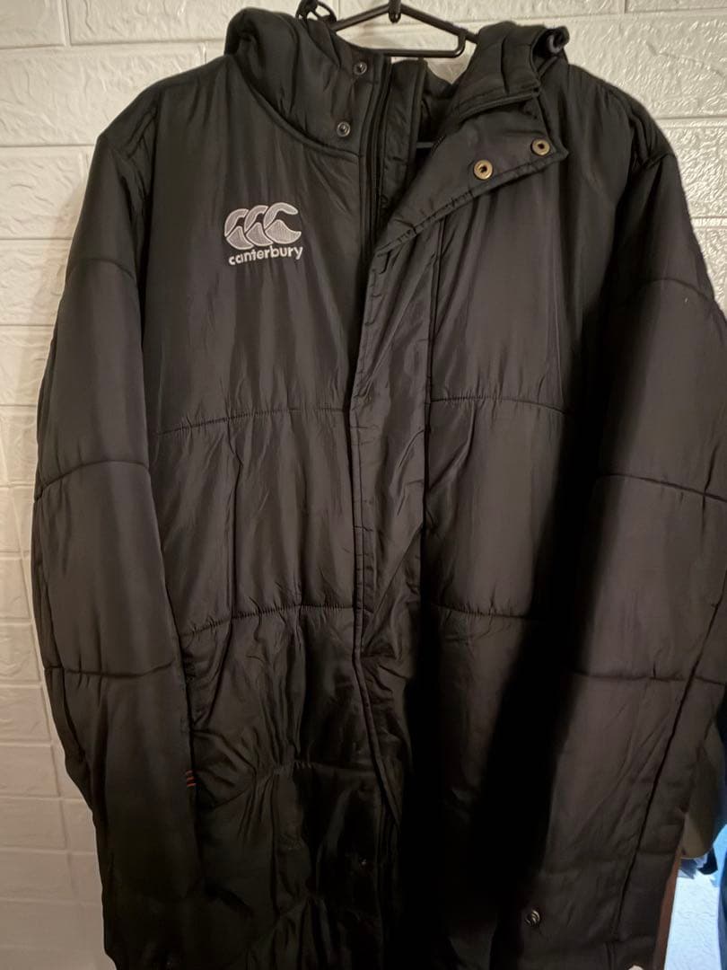 Canterbury ブラック ウォームアップウェア　ベンチコート