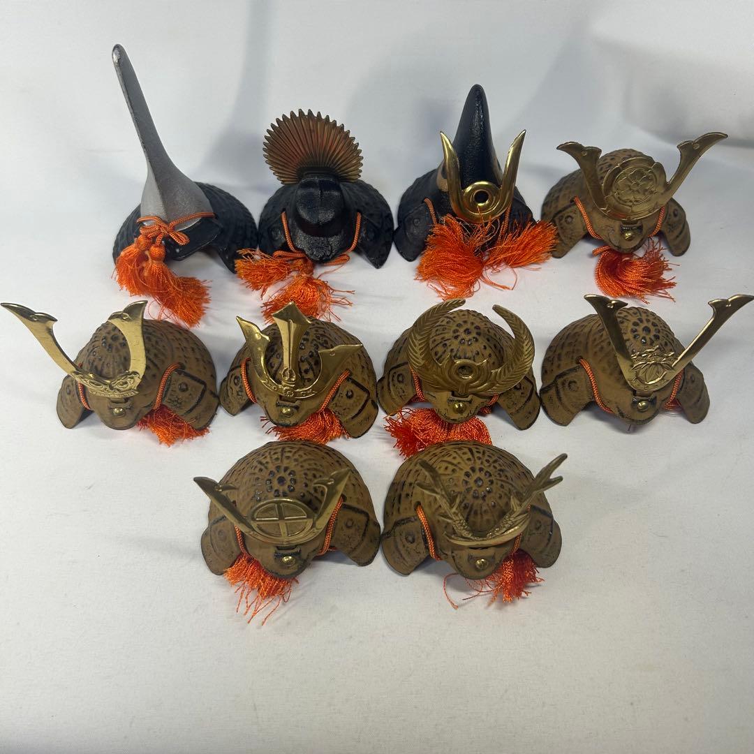 戦国武将　ミニ兜　１０点セット