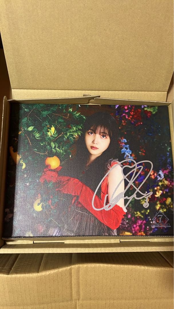 乃木坂46 久保史緒里メモリアルキャンバス 直筆 サイン 乃木フェス