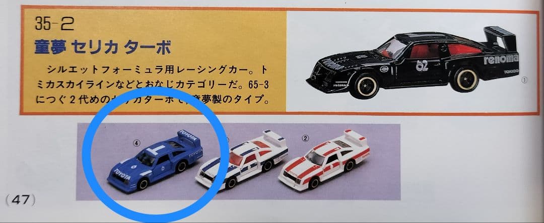 《黒箱トミカ35-2-4》童夢セリカターボ【一般輸出用】未使用超美品