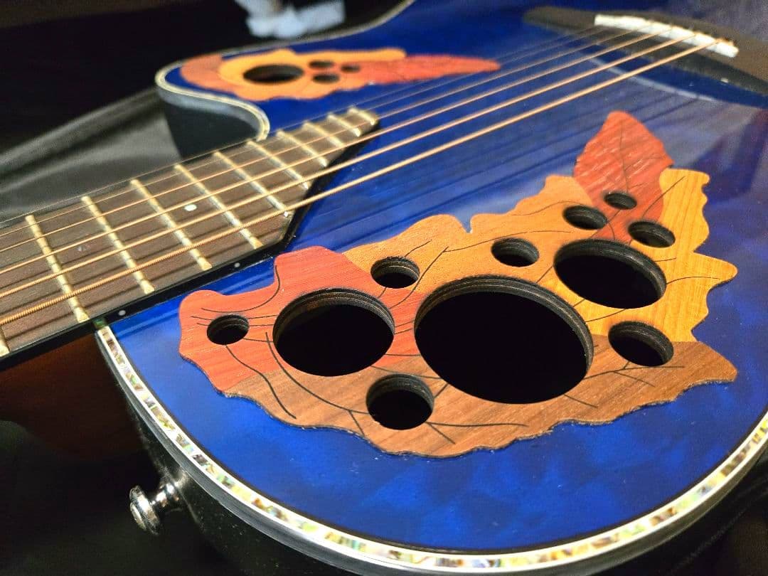 アコースティックギター OVAITION CE44P 8TQ QM BLUE