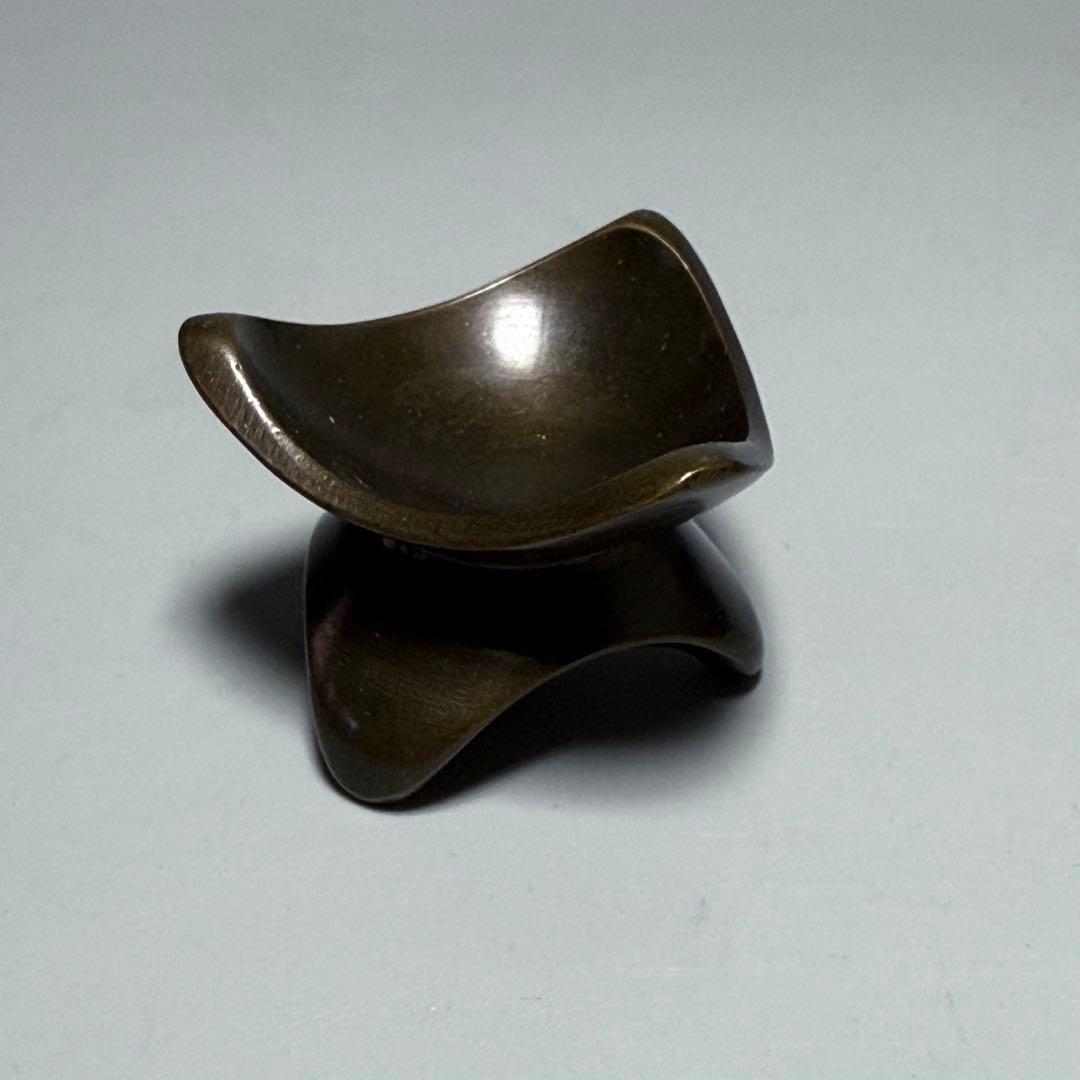 一ノ瀬宗辰　六種蓋置　五徳　三葉　一閑人　栄螺　三人形　蟹　千利休　高岡金工師