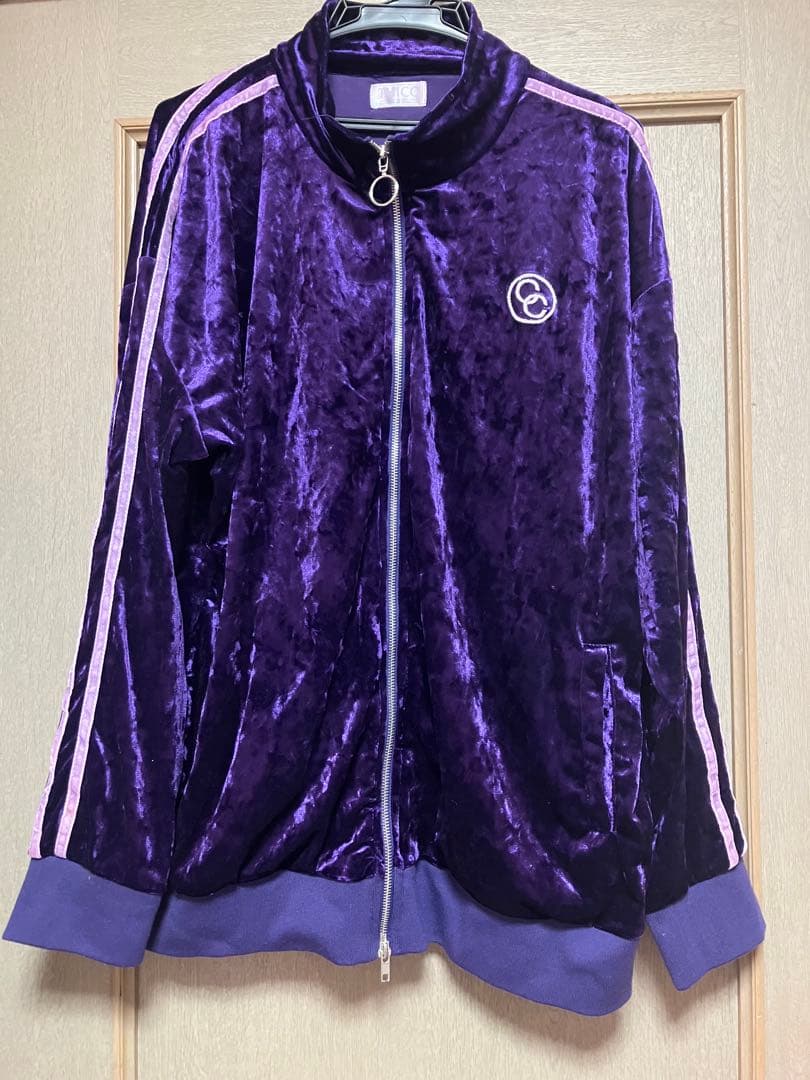 期間限定出品　THICC ベロアジャージ　パープル