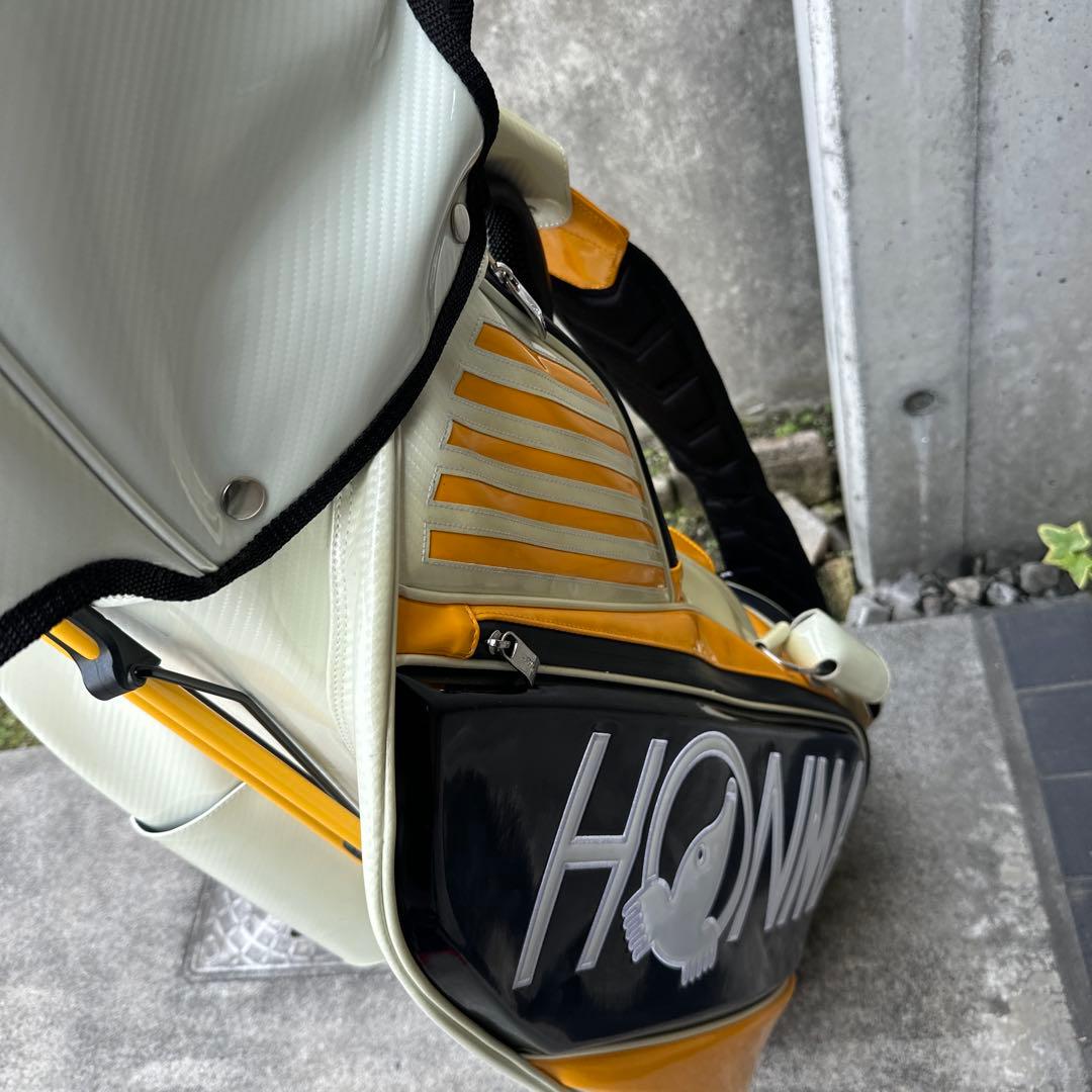 HONMA キャディバッグ ホワイト/イエロー