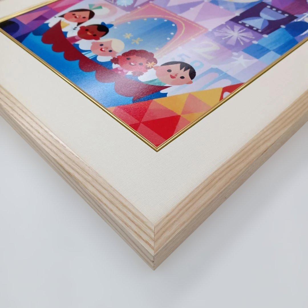 【額装済み】ディズニーイッツ・ア・スモールワールドポスター