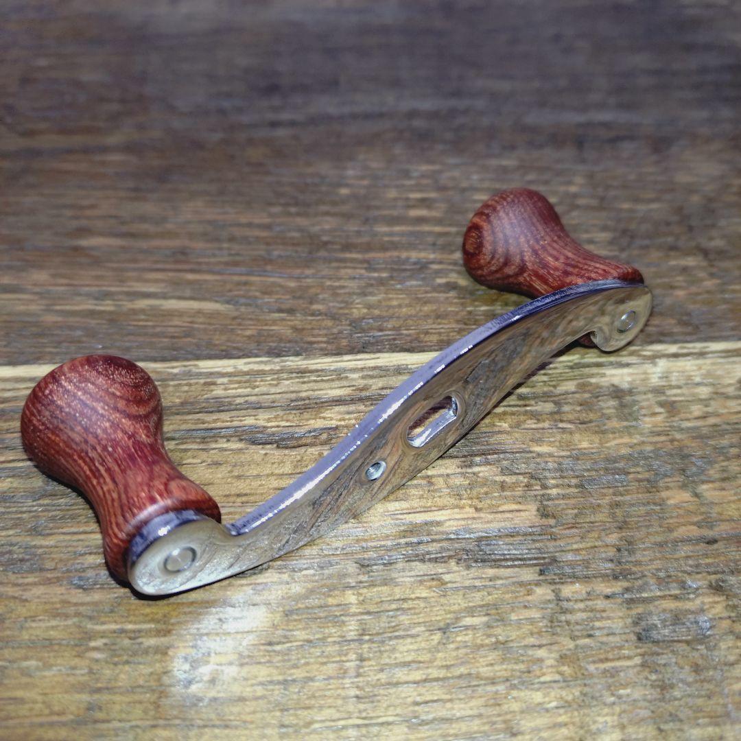 ハネダクラフト S型ハンドル70mm 左用 ウッドノブ