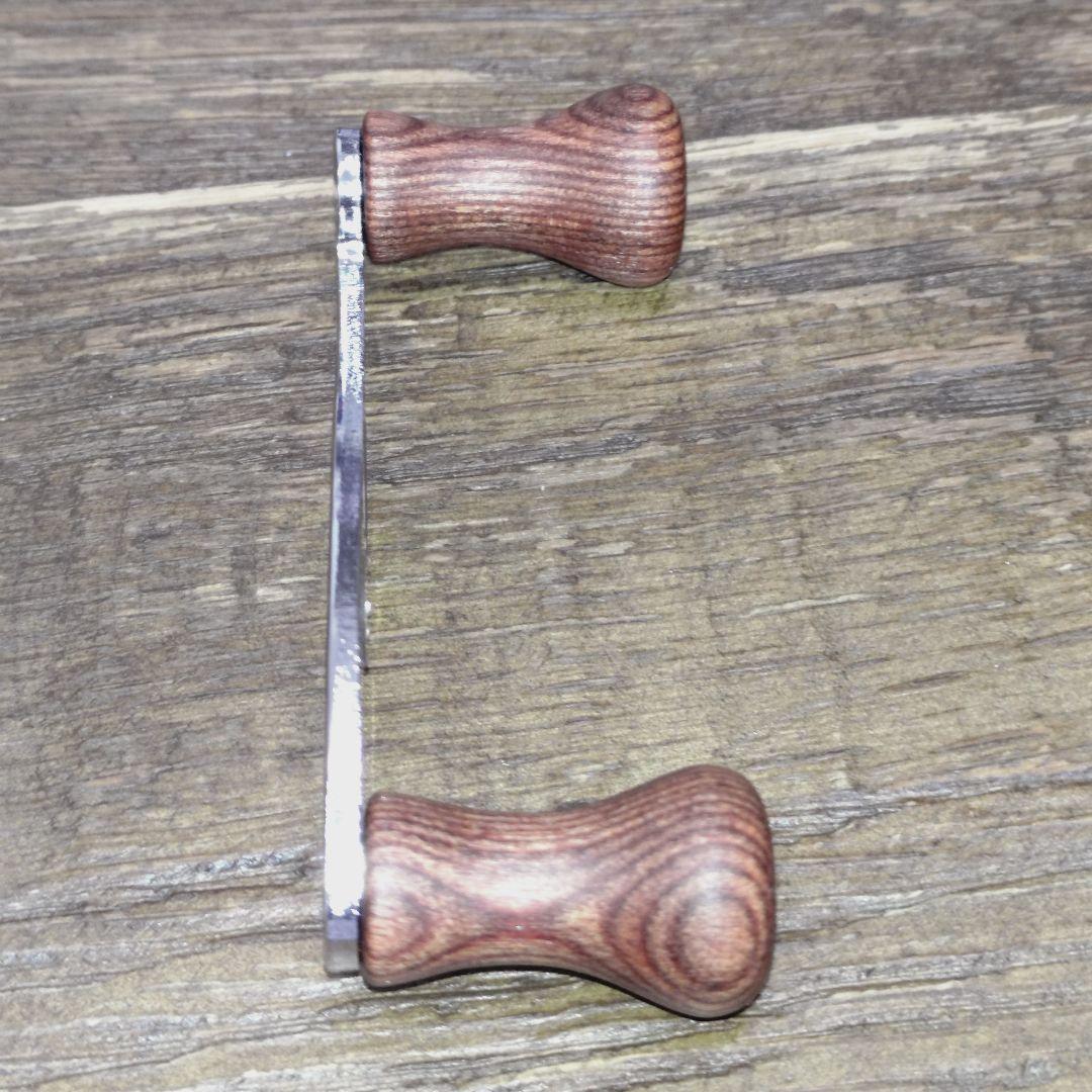 ハネダクラフト S型ハンドル70mm 左用 ウッドノブ