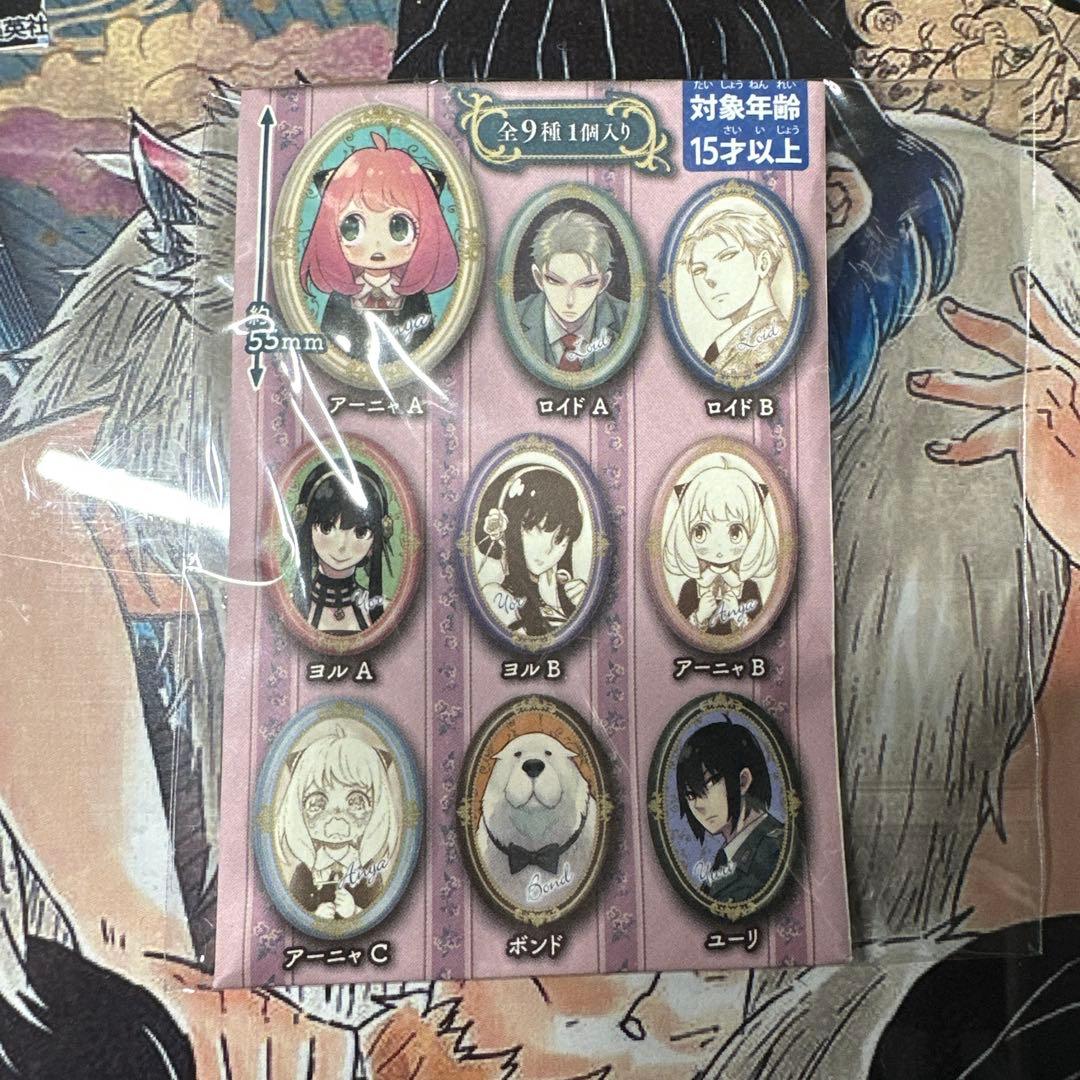 スパイファミリー　原作柄　額縁缶バッジ　トレーディング缶バッジ