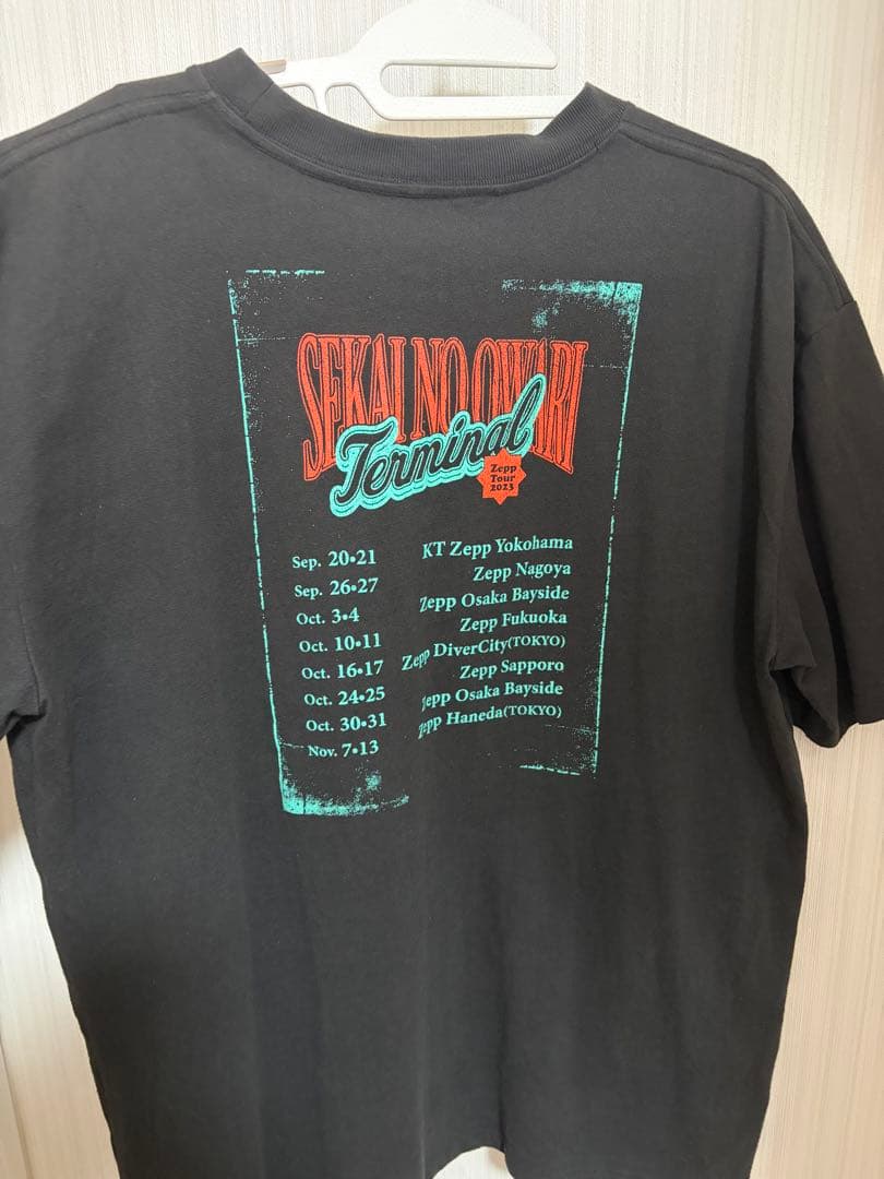 セカオワTerminal Tシャツ 黒 2023
