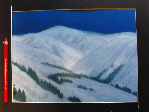 東山魁夷、月明、限定、大判額装画版、版上落款入