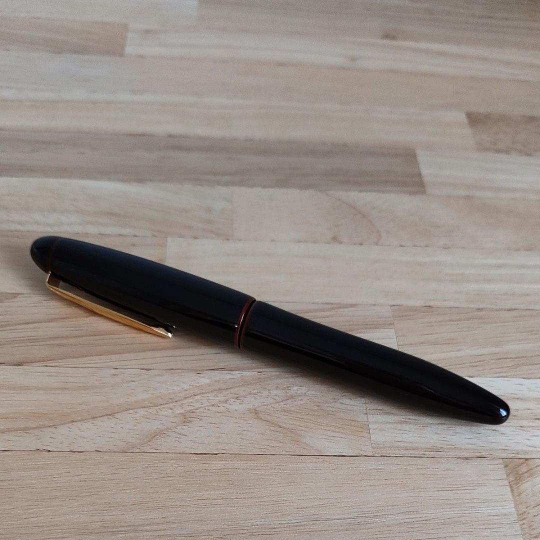 プラチナ万年筆 出雲 赤溜 中字 (M)