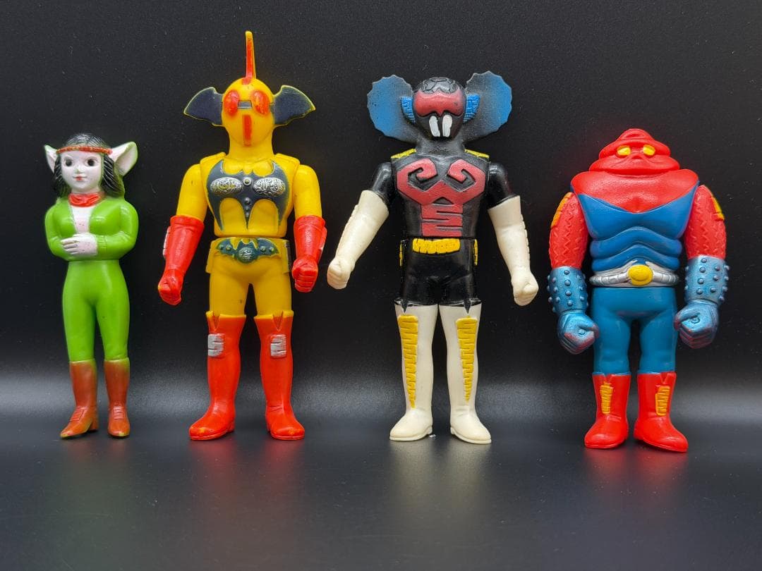 当時物 アクマイザー3 ソフビ 4体 ザビタン・ガブラ・イビル・ダルニヤ美品