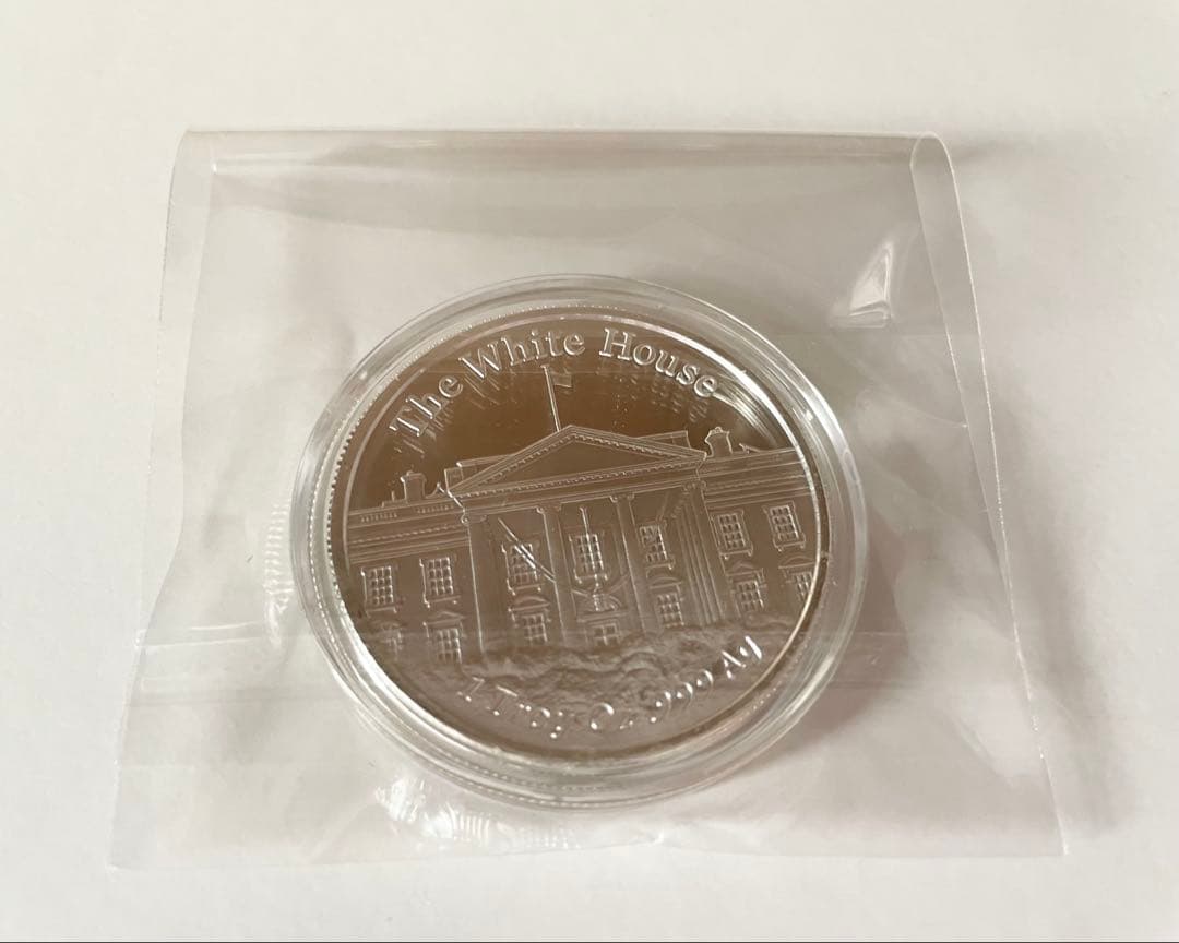 【5セット販売】新品　1 トロイ・オズ .999 純銀メダル ドナルド・トランプ