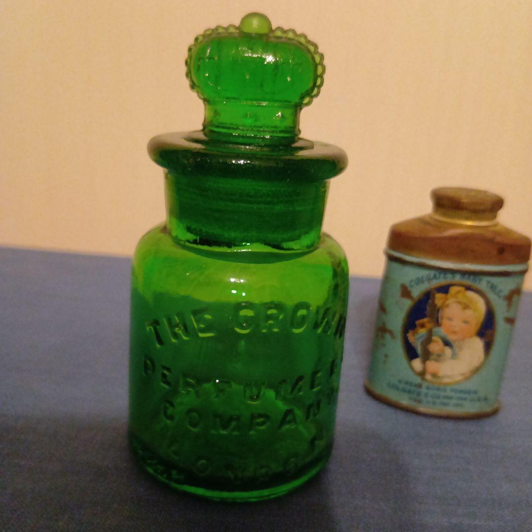 希少アンティーク　王冠　ガラス瓶　ザ・クラウン・パフューム・カンパニー　ロンドン