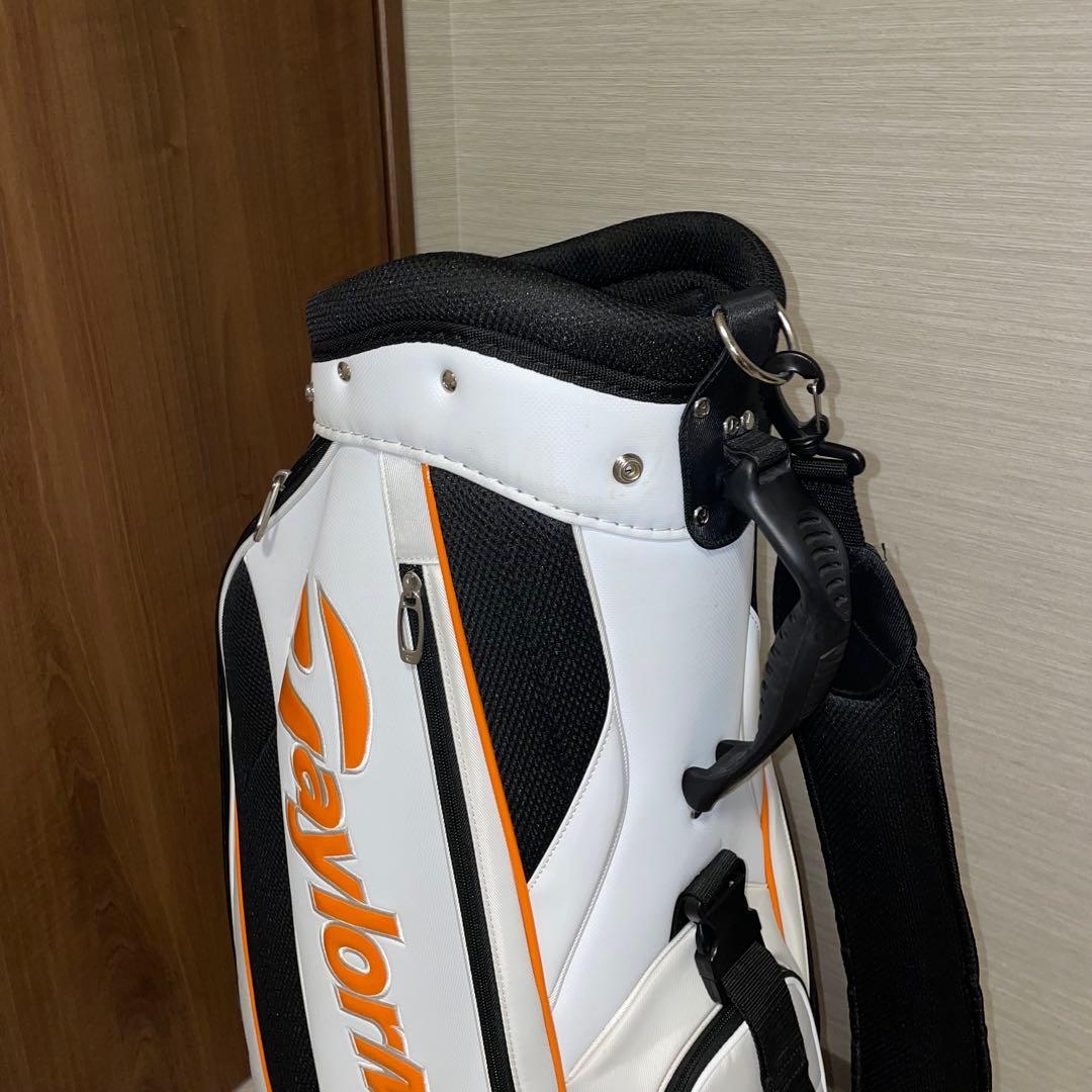 【taka】TaylorMade キャディバッグ ホワイト/オレンジ