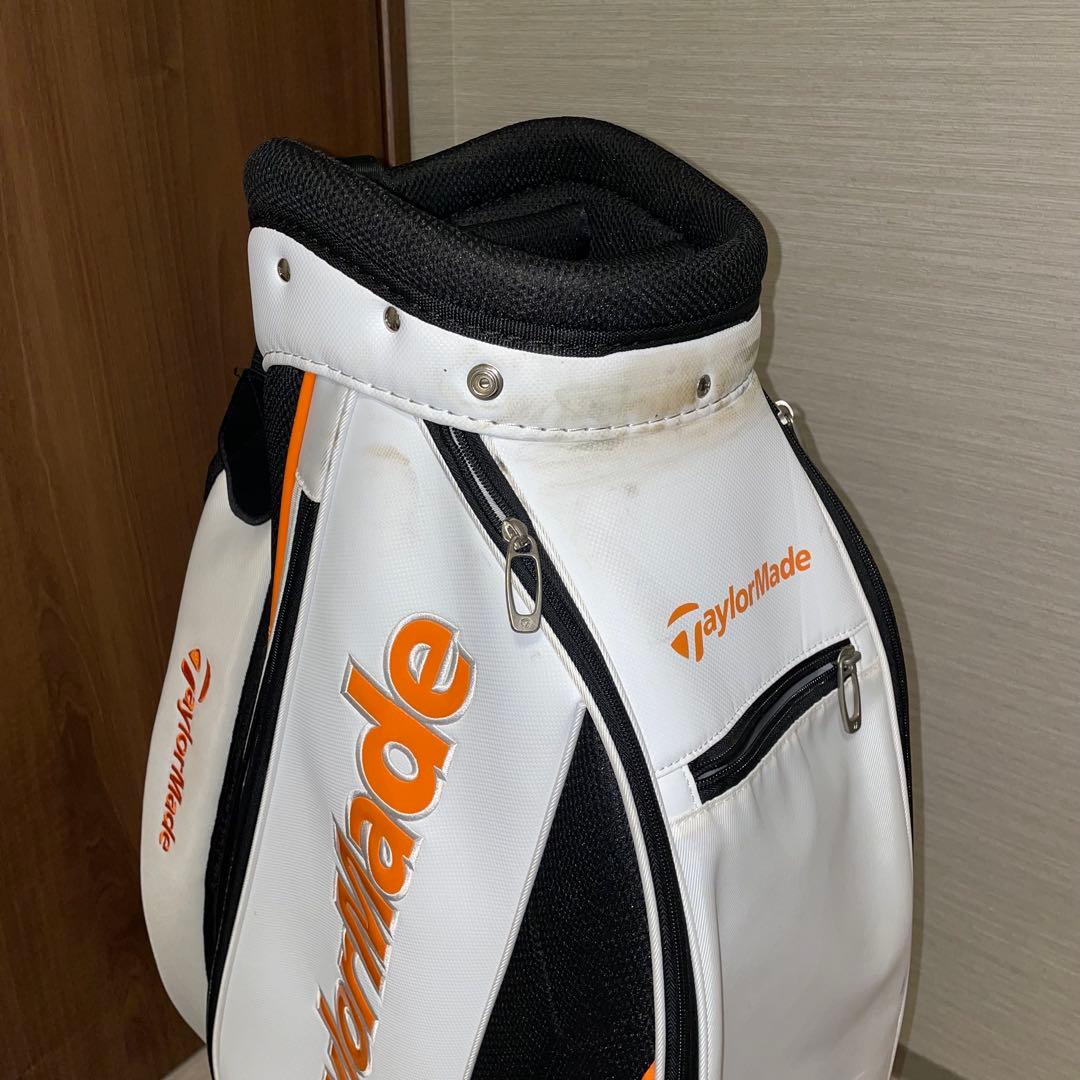 【taka】TaylorMade キャディバッグ ホワイト/オレンジ