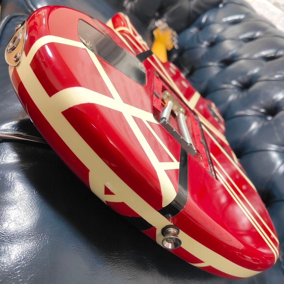 EVHタイプ フランケン仕様 ギター ノーブランド MUSIC MANバッグ付き