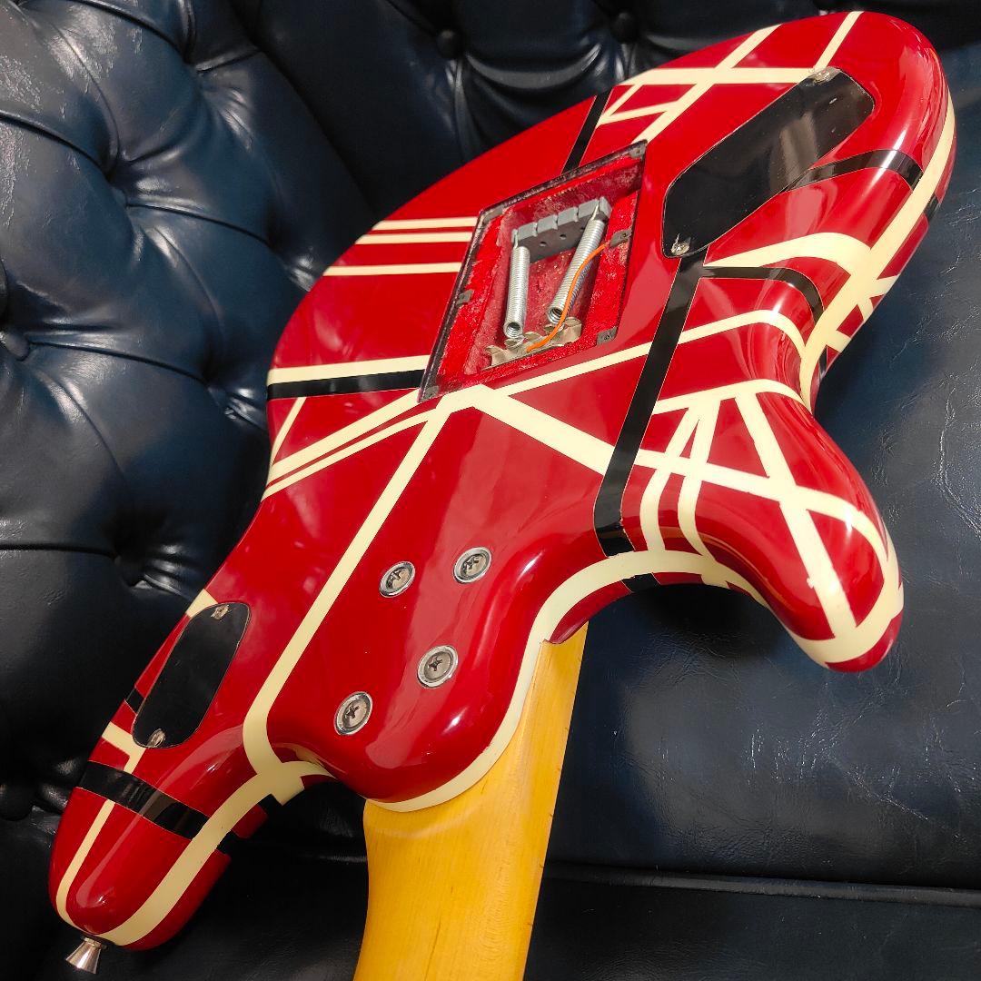 EVHタイプ フランケン仕様 ギター ノーブランド MUSIC MANバッグ付き