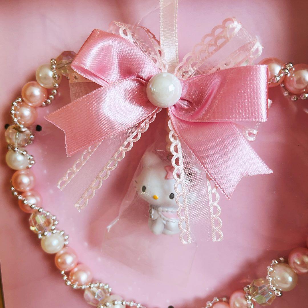 希少レア　チャーミーキティ　ダイカット　ビーズリース　2006 サンリオ　レトロ