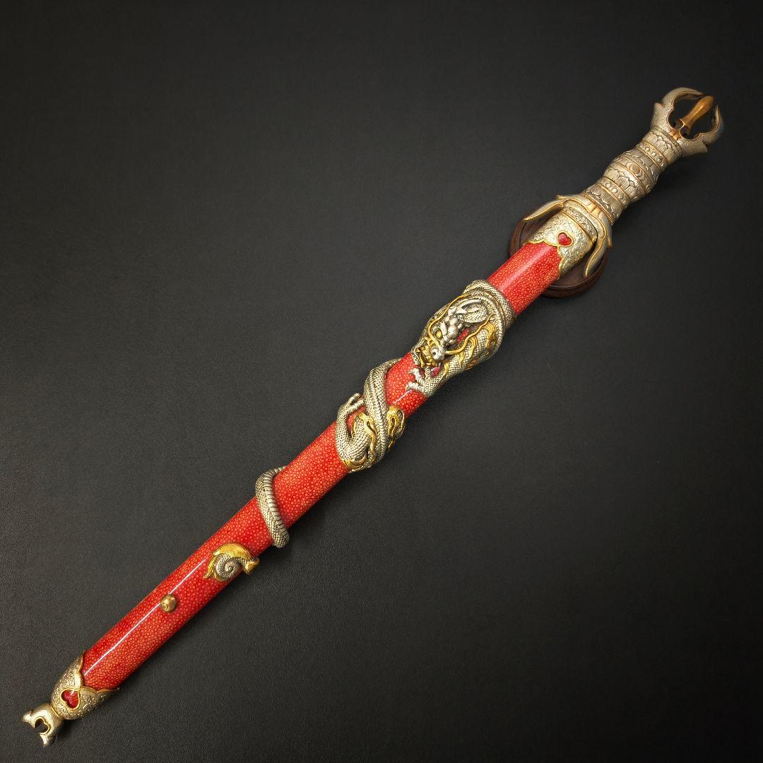 倶利伽羅剣　模造剣　木剣拵　供養品　不動明王法具　剣装具拵