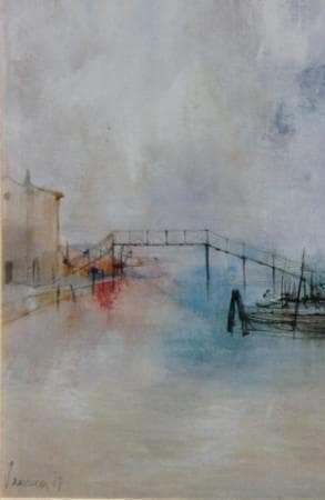 ジャン・ジャンセン、【マゾルボの橋】、希少な額装用画集より、新品額装付、状態良好