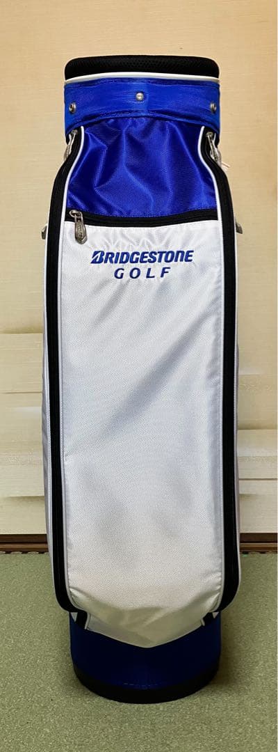 BRIDGESTONE ゴルフ キャディバッグ ホワイト/ブルー