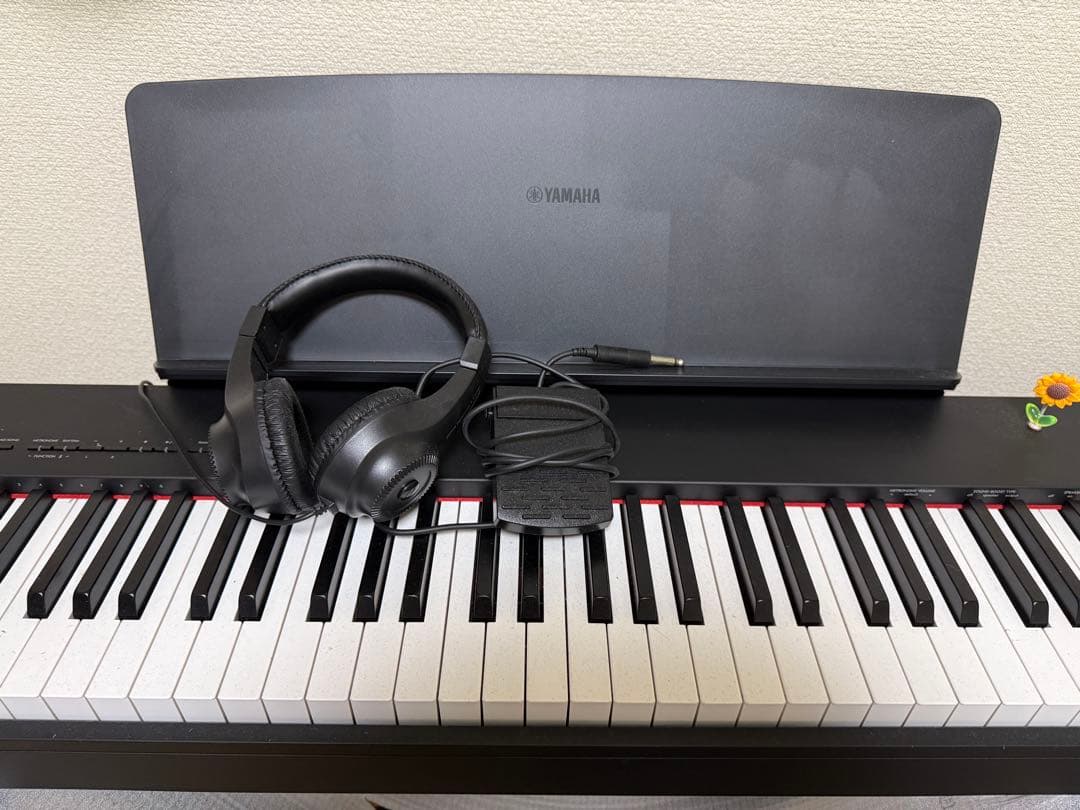 YAMAHA P225BヘッドホンXスタンドXイスダンパーペダルセットまい