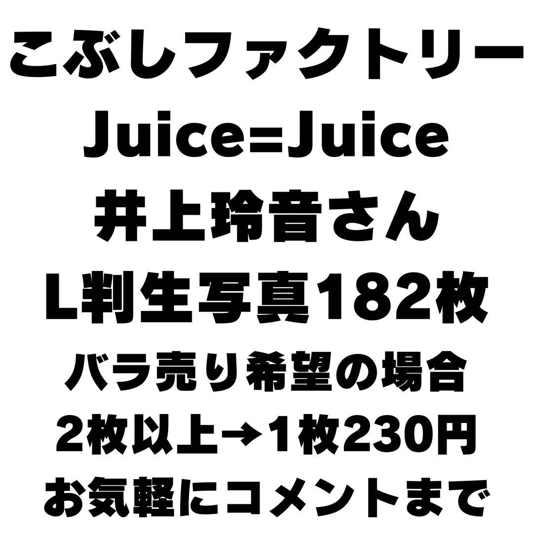 こぶしファクトリー/Juice=Juice 井上玲音さん 生写真182枚セット