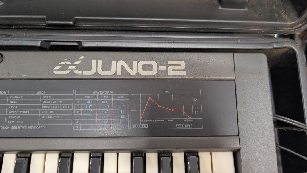 【通電確認のみ】Roland JUNO-2 プログラマブルシンセサイザー