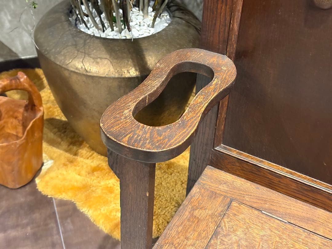 ホールスタンドチェア　コート掛け　帽子掛け　アンティーク　ビンテージ　nH