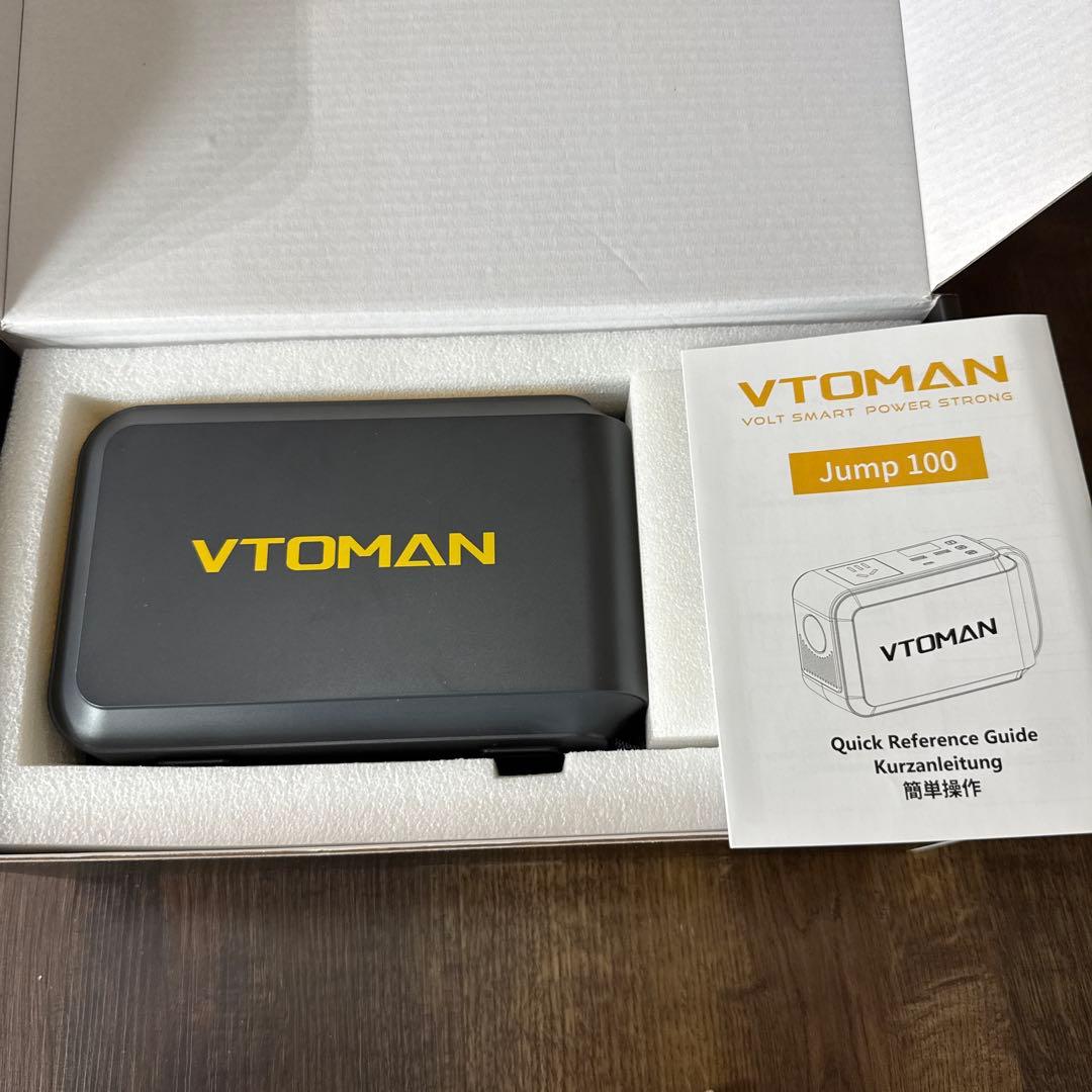 VTOMAN Jump100 ポータブル電源 100W 88.8Wh リン酸鉄p