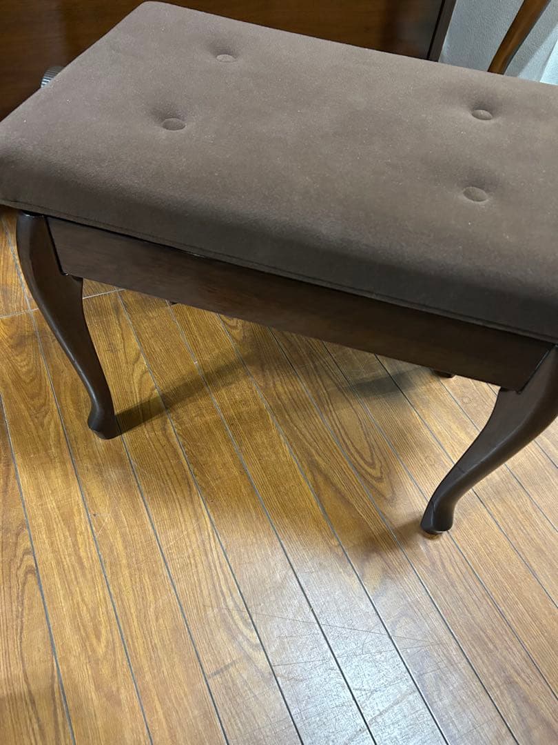 高低自在ピアノ椅子　YAMAHA 猫脚　ウォルナット